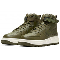 Nike Air Force 1 Mid Gore Tex Green с мехом