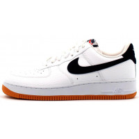 Кроссовки мужские Найк Air Force 1 Low ’07 White Obsidian-University Red