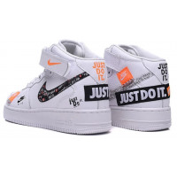 Nike кроссовки Air Force 1 Mid Just Do It White