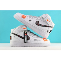 Nike кроссовки Air Force 1 Mid Just Do It White