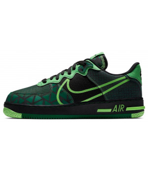 Кроссовки Nike Air Force 1 React Green Black