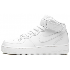 Nike Air Force 1 зимние белые моно