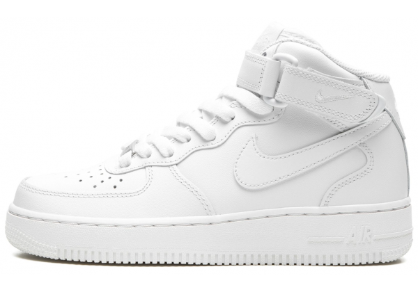 Nike Air Force 1 зимние белые моно