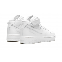 Nike Air Force 1 зимние белые моно