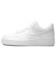 Nike Air Force 1 Low All White с мехом