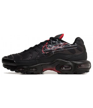 Nike Air Max Plus TN Script Swoosh Black Red