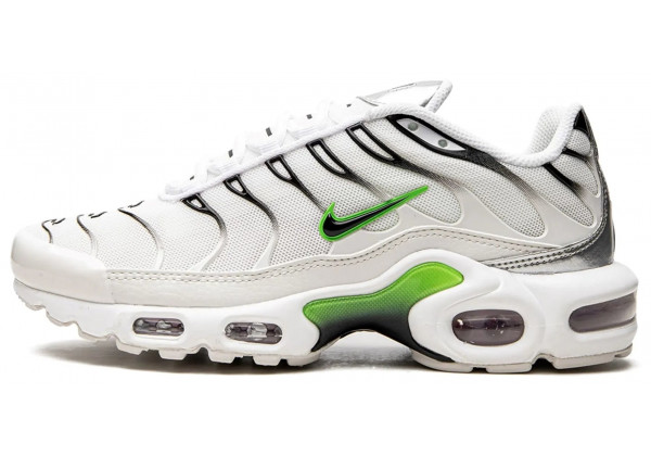 Nike Air Max Plus TN White Neon Metallic Silver