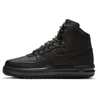 Nike Lunar Force 1 Duckboot 18 Black с мехом