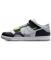 Nike Dunk Low Scrap Wolf Grey Stitching Monster