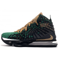 Nike Zoom Lebron XVII 17 SVSM PE Forest Green Black Gold