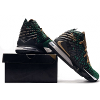 Nike Zoom Lebron XVII 17 SVSM PE Forest Green Black Gold