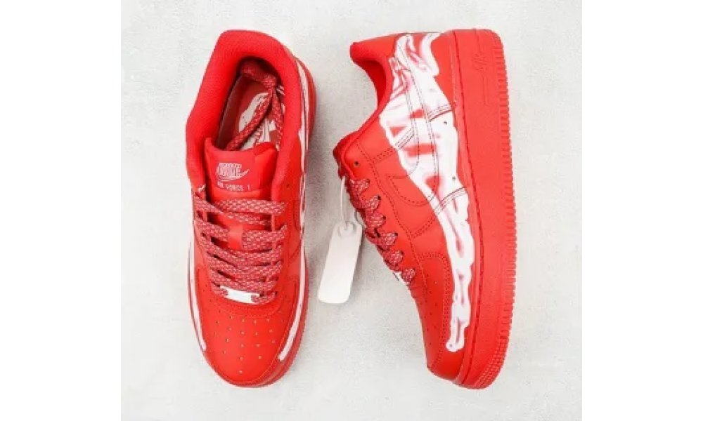 Air force 1 red camo best sale