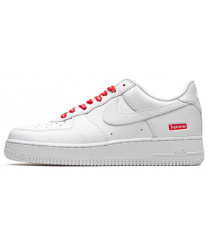 Кроссовки Nike Air Force 1 Low Supreme White белые