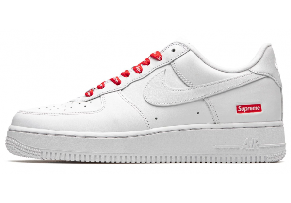 Кроссовки Nike Air Force 1 Low Supreme White белые