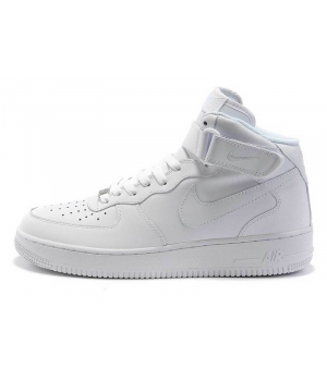 Nike Air Force 1 зимние белые моно