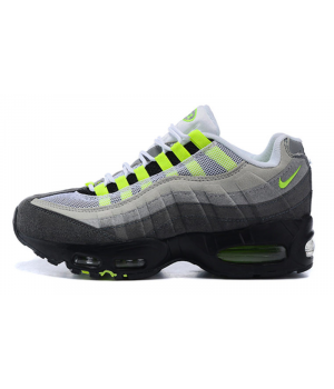 Nike Air Max 95 серые с зеленым