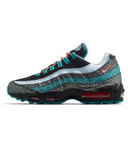 Nike Air Max 95 серые с голубым