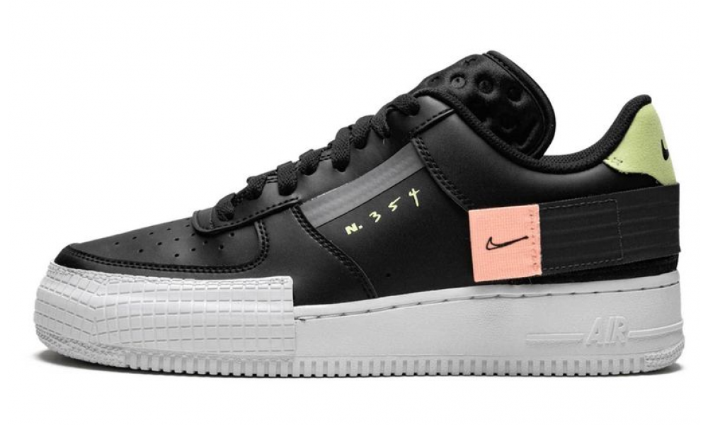 Кроссовки Nike Air Force n 354 черные с белым купить в Москве