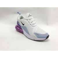 Кроссовки Air Max 270 бело-голубые с фиолетовым