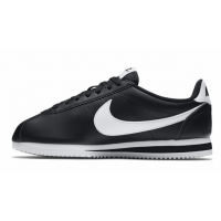 Кроссовки Nike Cortez Classic Leather черные с белым