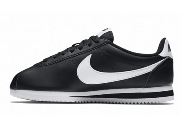 Кроссовки Nike Cortez Classic Leather черные с белым