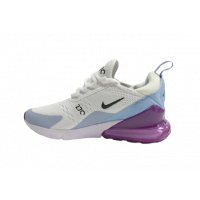 Кроссовки Air Max 270 бело-голубые с фиолетовым