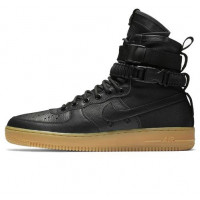 Зимние кроссовки Nike SF AF1 Special Field Air Force 1 Light Brown черные