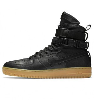 Зимние кроссовки Nike SF AF1 Special Field Air Force 1 Light Brown черные