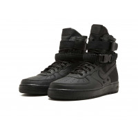 Кроссовки Nike Air Force 1 SF Mid Triple Black черные