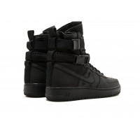 Кроссовки Nike Air Force 1 SF Mid Triple Black черные