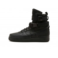 Кроссовки Nike Air Force 1 SF Mid Triple Black черные