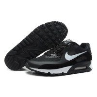 Кроссовки Nike Air Max 90 замшевые черные с белым