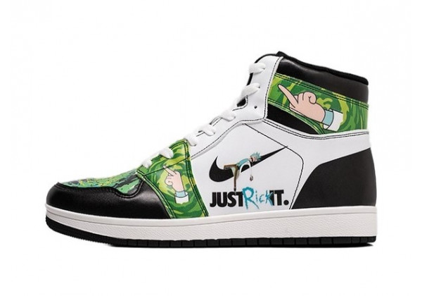 Кроссовки Nike Air Jordan 1 Mid Rick and Morty Just Rick It