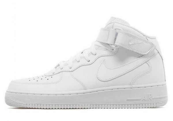 Nike Air Force 1 High White с мехом