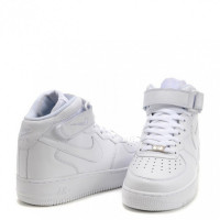 Nike Air Force 1 High White с мехом