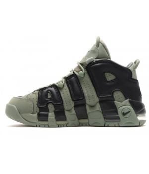 Кроссовки Nike Air More Uptempo 96 хаки с черным