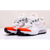 Кроссовки Nike Air Max 270 React белые с красным
