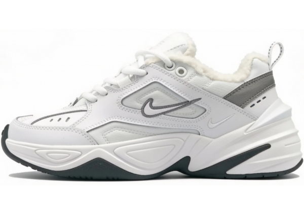 Кроссовки Nike M2k Tekno White Black зимние