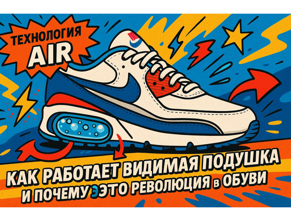 Технология Air: как работает видимая подушка и почему это революция в обуви