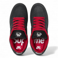 Supreme x Nike SB Dunk Low Black Red Supreme x Nike SB Dunk Low Black Red