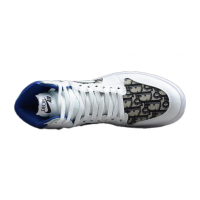 Nike Air Jordan 1 Mid Dior White Black Blue