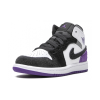 Nike Air Jordan 1 Mid SE Varsity Purple с мехом