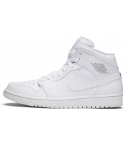 Nike Air Jordan 1 Retro Mid Pure Platinum White