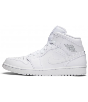Nike Air Jordan 1 Retro Mid Pure Platinum White