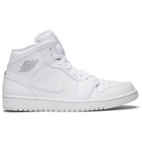 Nike Air Jordan 1 Retro Mid Pure Platinum White