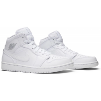 Nike Air Jordan 1 Retro Mid Pure Platinum White