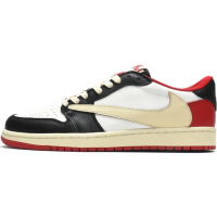 Travis Scott x Nike Air Jordan 1 Low White Red