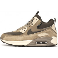 Nike Air Max 90 Mid Beige Grey зимние