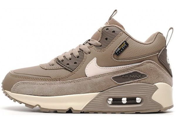 Nike Air Max 90 Mid Grey Beige зимние