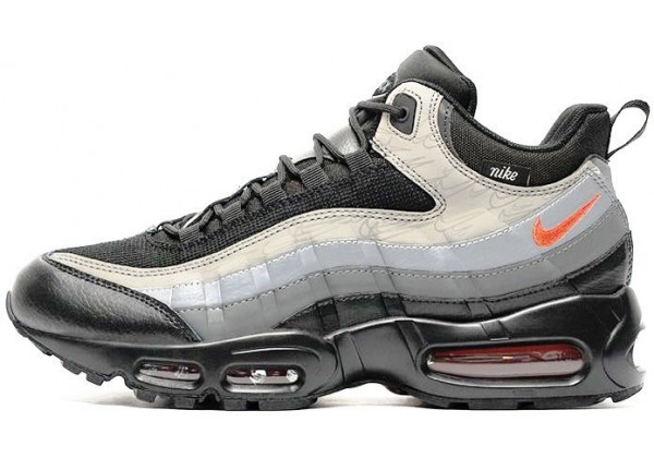 Nike Air Max 95 Sneakerboot Grey Black Red